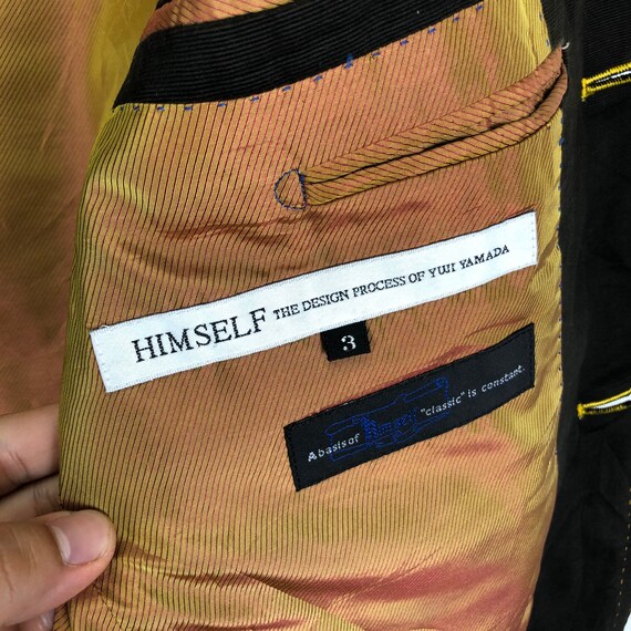 Yuji Yamada Japanese Brand Blazer Brown Jacket Coat Dark Brown  