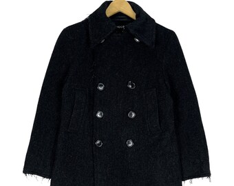 Zucca Issey miyake double breasted Wool Peacoat Jacket