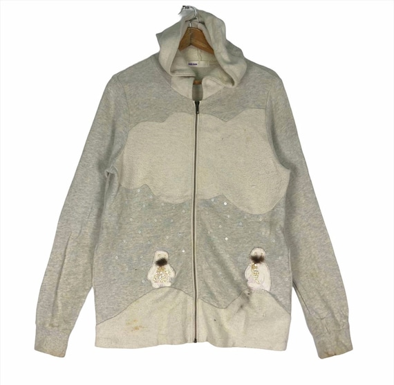 NE NET Issey Miyake Sweatshirt Hoodie Zip Crewneck Medium Size