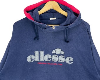 Vintage 90s ELLESSE Spell Out Hoodie - Etsy