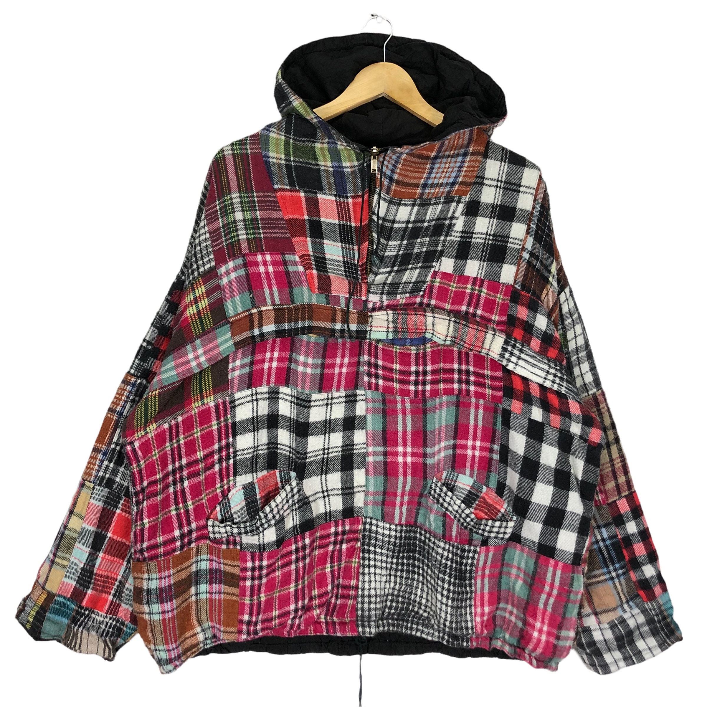 Patchwork Design Hoodie Zipper Jacket Japanese Brand Inspired