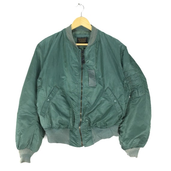 90s Alpha Military Zipper Bomber Flight - Etsy