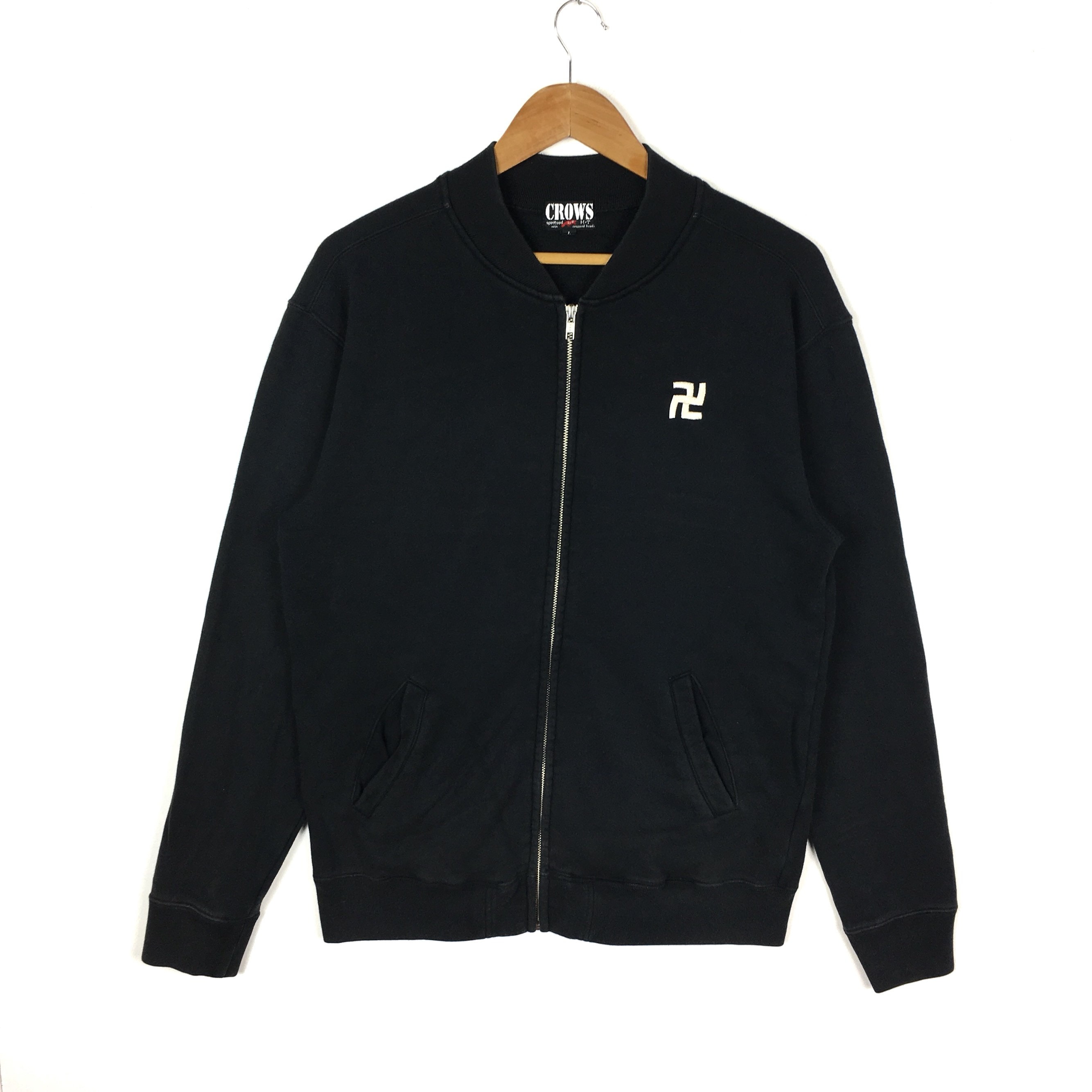 Cropped Head×CROWS スカジャン M Crows X Cropped Head Skull for Life Zipper Sweatshirt Manji
