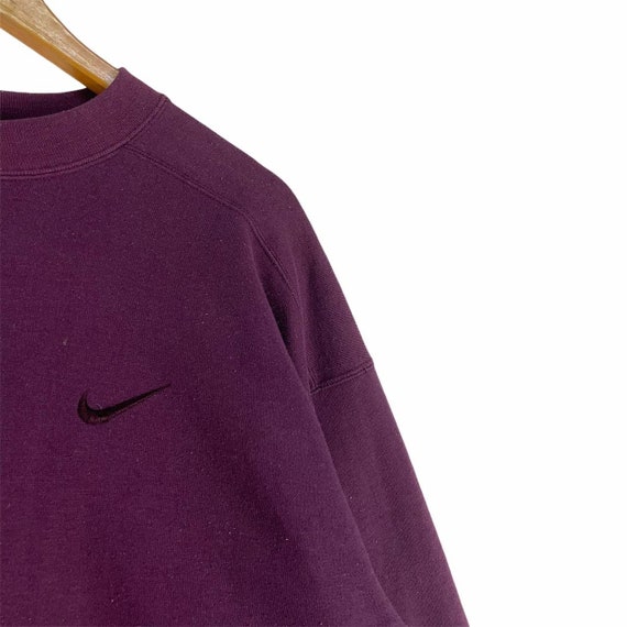 Vintage 90s Nike Sweatshirt Nike Swoosh Small Log… - image 4