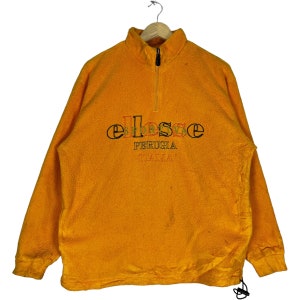 Vintage 90s ELLESSE Big Logo Knitwear Half Zipper Ellese
