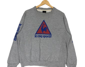 【le coq sportif】 Sunday Block Core Sweatshirt ★ Loose Fit LE COQ SPORTIF FULL ZIP HERITAGE NEW-YORK SWEATER - LE COQ