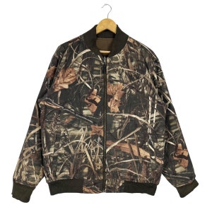 MSGR REAL TREE bomber zipper Jacket reversible