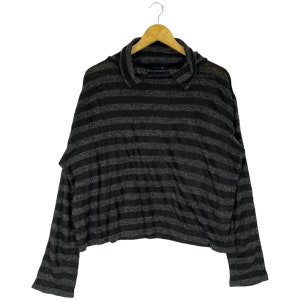 Hai sporting gear issey miyake striped crewneck jumper