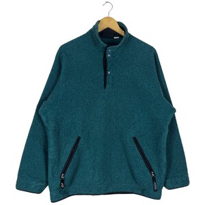 Patagonia synchilla fleece half snap button sweater