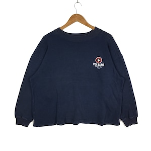 COLMAR ITALY Sweatshirt Colmar italy Blueblack Colour Large Size Pullover Jumper Colmar Crewneck Sweater Sportswear Branded Fashion Designer