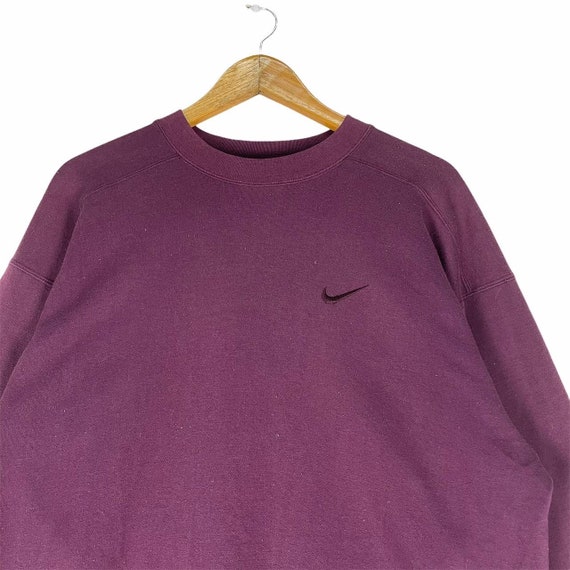 Vintage 90s Nike Sweatshirt Nike Swoosh Small Log… - image 2