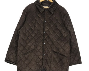 Kansai Yamamoto Quilted Jacket: Japanese Designer Snap Button Coat (Size 3L)