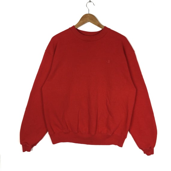 red sweatshirt champion