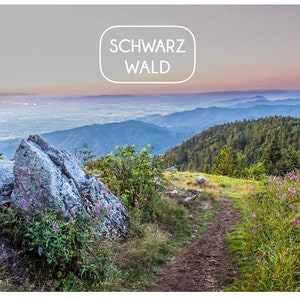 Schwarzwald-Frühstücksbrettchen mit Panoramafoto Bild 1