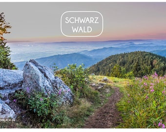 Schwarzwald-Frühstücksbrettchen mit Panoramafoto
