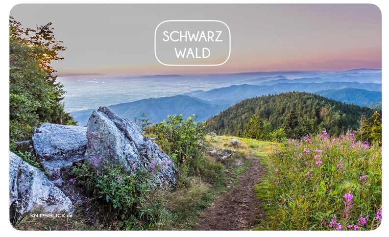 Schwarzwald-Frühstücksbrettchen mit Panoramafoto Bild 1