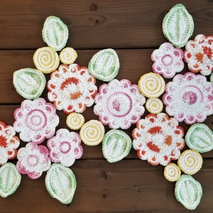 Spring Flower Table Runner Crochet Pattern image 1