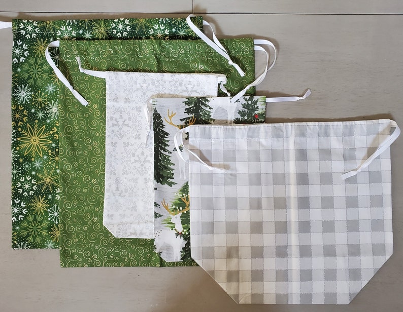 Cloth Drawstring Gift Bag Pattern Instructions Only Etsy