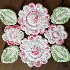 Spring Flower Table Runner Crochet Pattern image 3