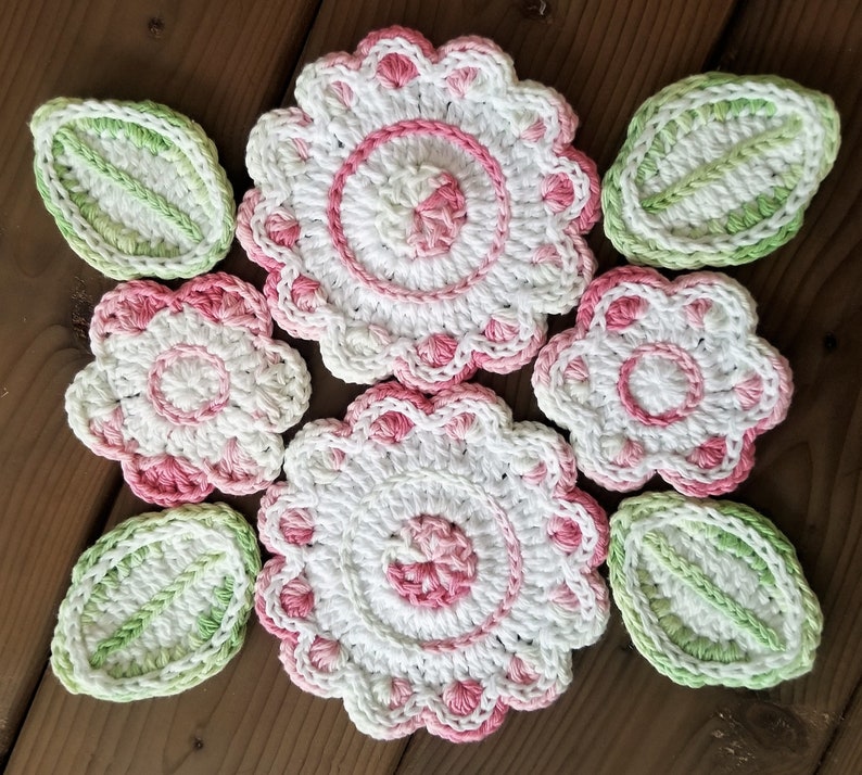 Spring Flower Table Runner Crochet Pattern image 3