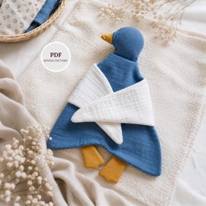 Patrón de costura para edredón de pato para bebé: peluche suave (patrón PDF)