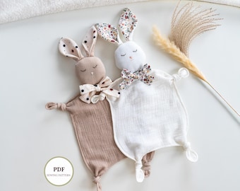 Bunny Comforter Sewing Pattern – Lovey PDF Pattern
