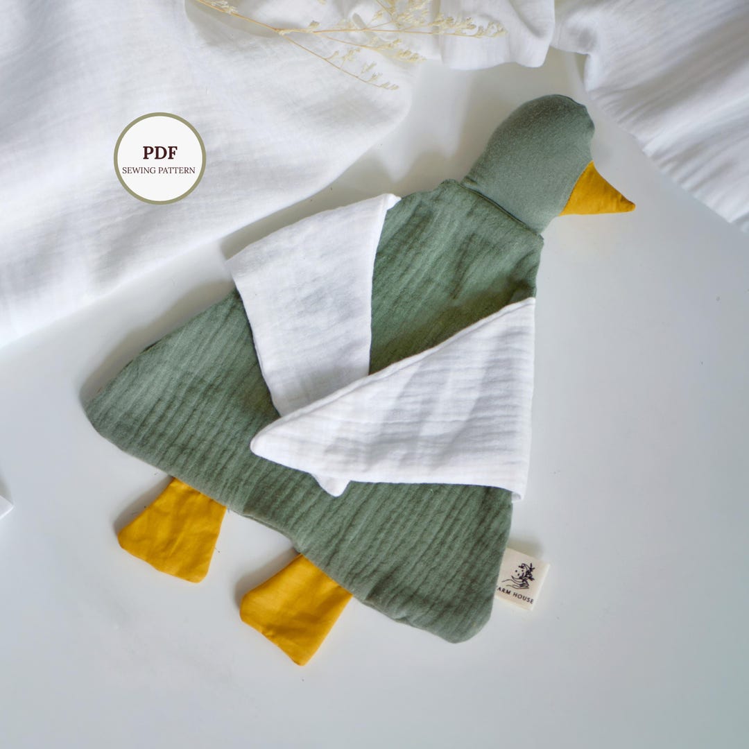 Duck Baby Comforter - Lovey Toy Sewing Pattern ,PDF Pattern for Soft ...