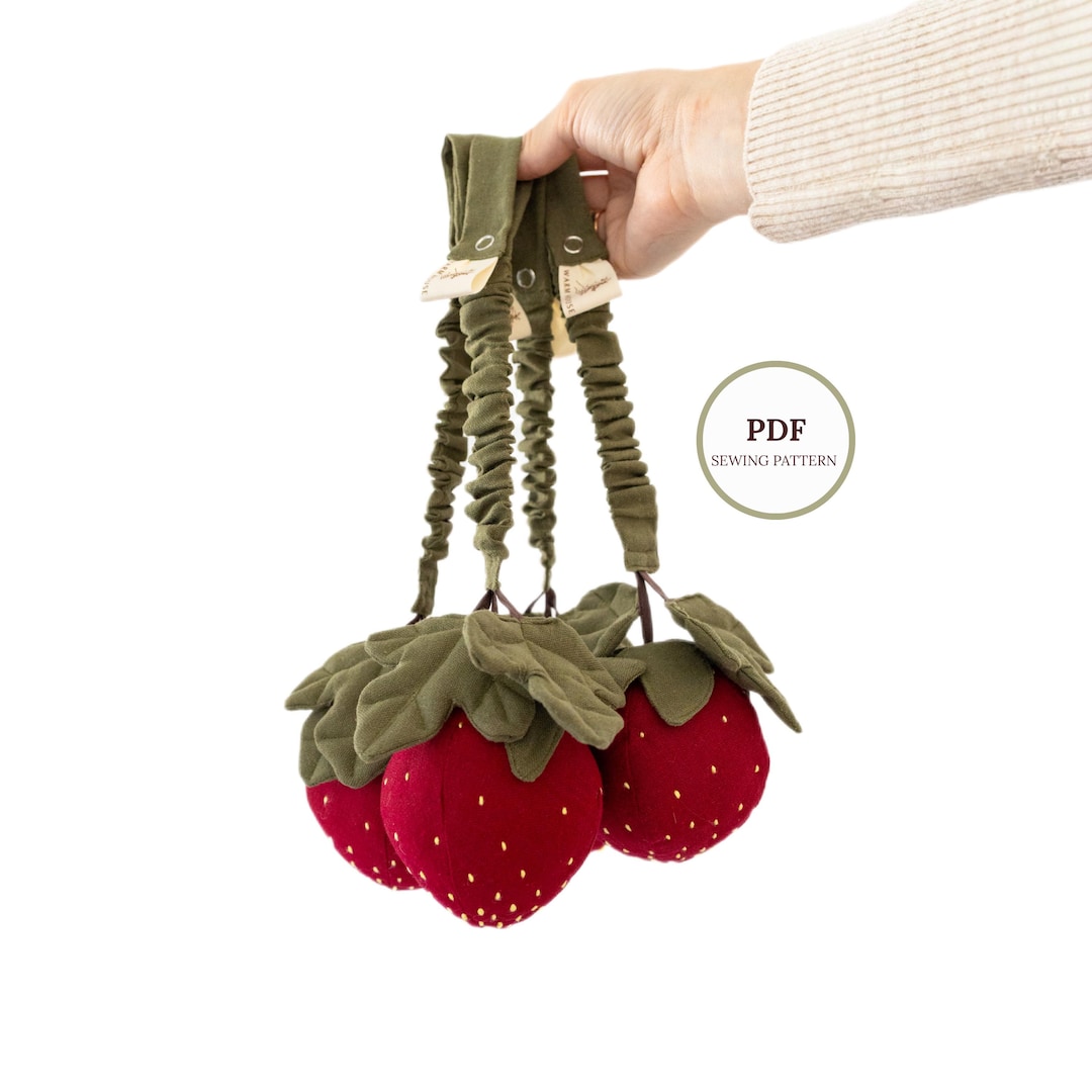 Strawberry Rattle Sewing Pattern – DIY Soft Baby Toy (PDF Pattern) - Etsy