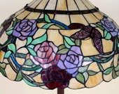 Tiffany Floor Lamp Stained Glass Standard Lamp Fine Quality