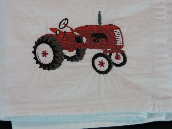 Red Antique Garden Tractor Etsy