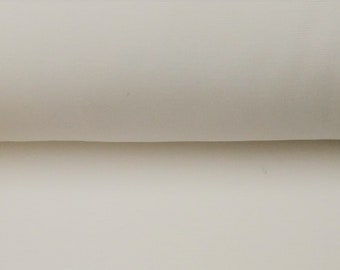 smooth cuff (9,00 Euro/meter), cuff fabric, plain, woolly white, Oeko-Tex Standard 100