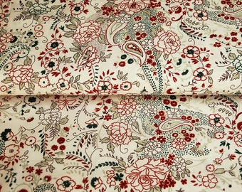 Paisley Stoff (10,20 Euro/m), Webware, Paisley und Blumen, Vintage, Boho, Landhaus, Meterware Baumwollmischgewebe