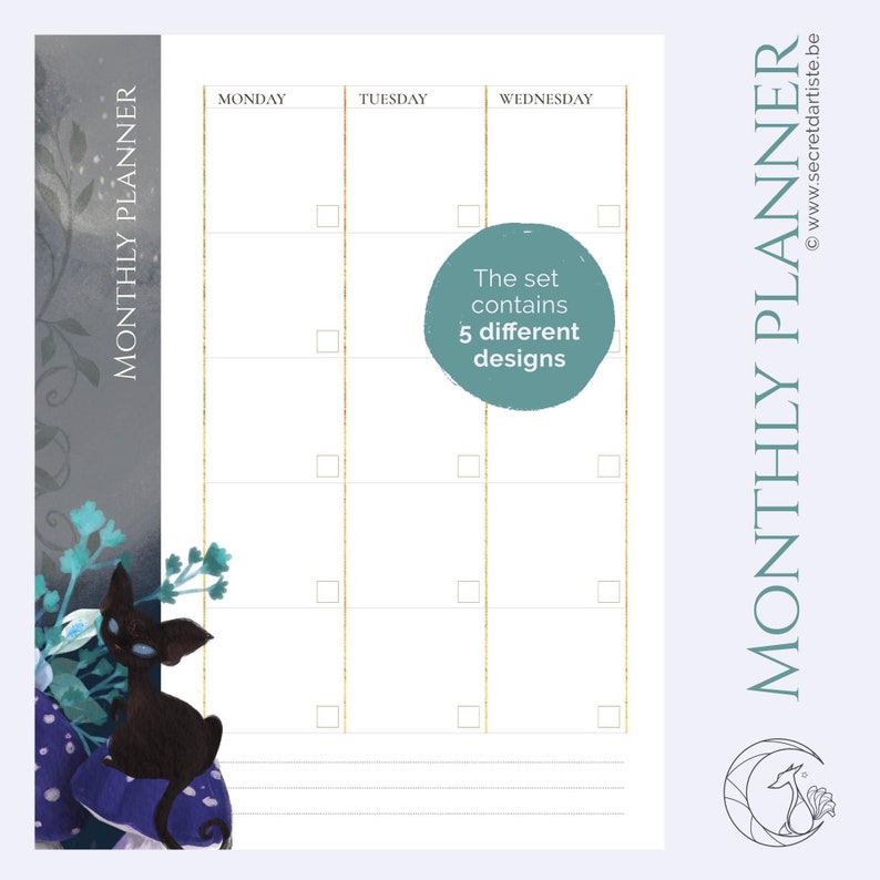 Paper & Party Supplies Paper Monthly Planner - beautiful dashboard 