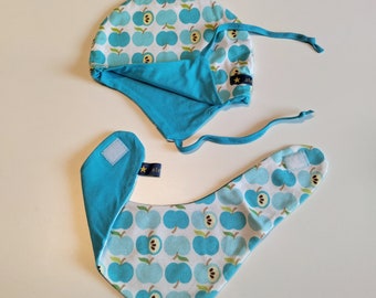 Erstlingsset Gr.40 Äpfel blau