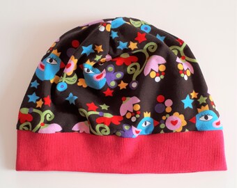 Beanie Mütze Birdy rosa Gr.50