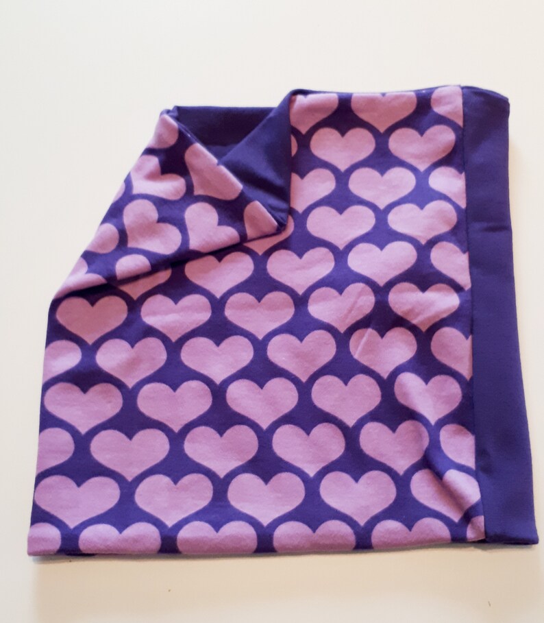 Hatch scarf Gr.53 hearts purple image 1