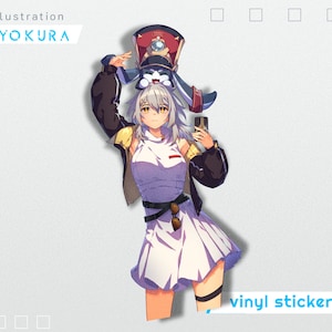 Honkai Star Rail trailblazer Stelle World Tour 7&quot; Vinyl Kiss Cut Sticker Decal