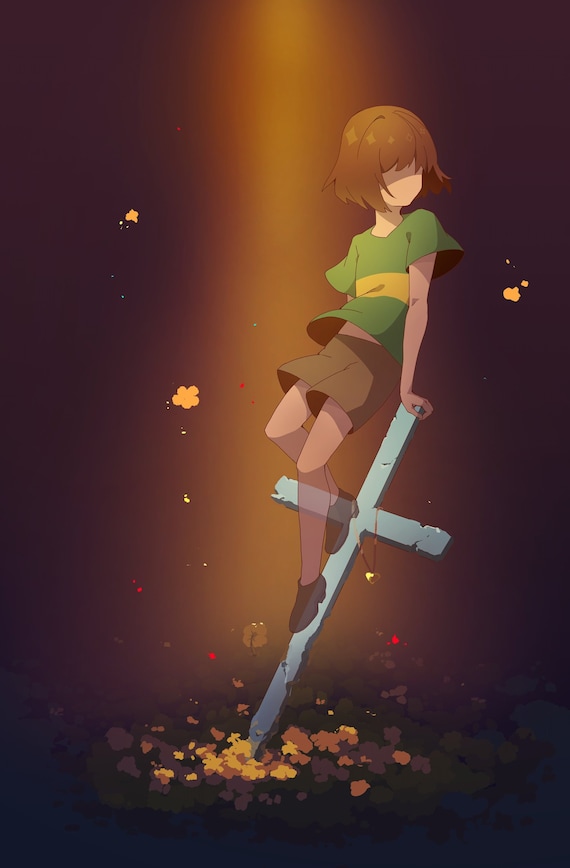 Undertale Chara Poster Print OR Wallscroll Tapestry Etsy