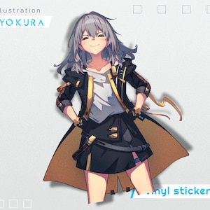 Honkai Star Rail trailblazer Stelle Smug 6&quot; Vinyl Kiss Cut Sticker Decal