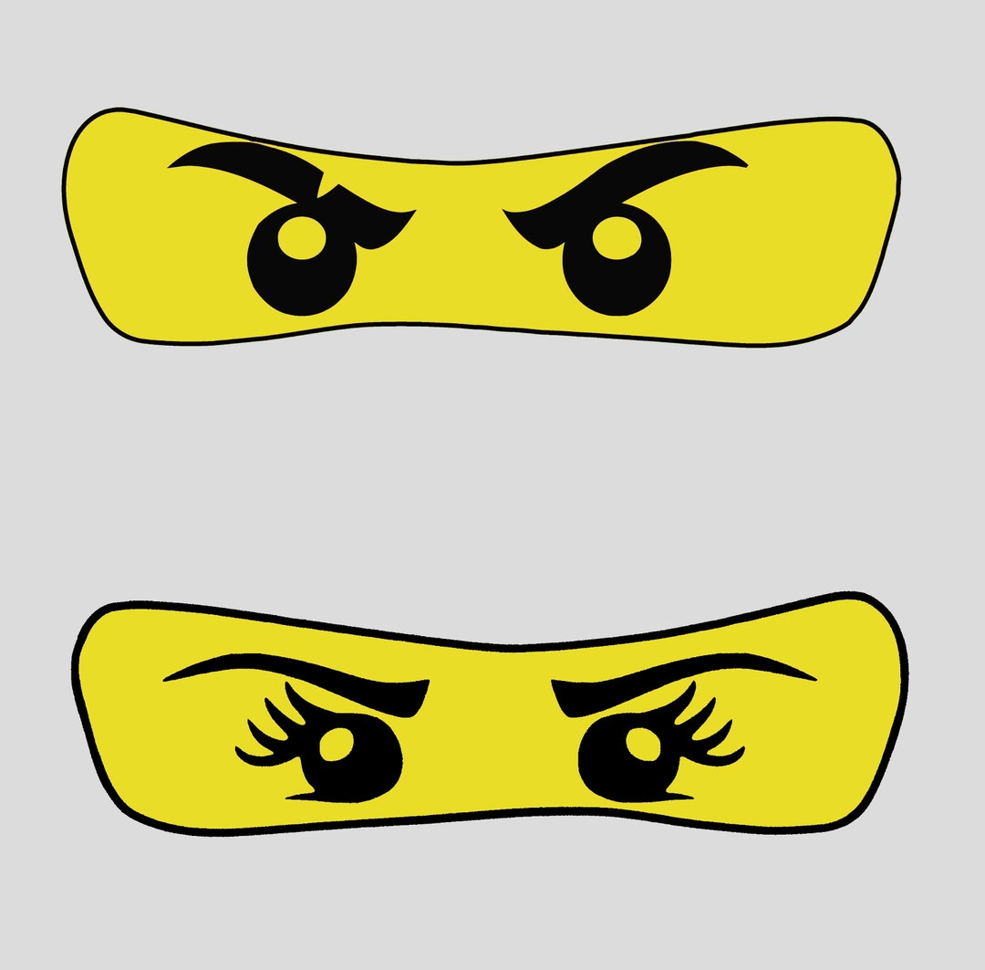 Bügelbilder AUGEN Ninja Ninjago Sticker Nya Applikationen Kinder