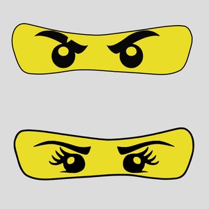 Bügelbilder AUGEN Ninja Ninjago Sticker Nya Applikationen Kinder Sticker Augen Aufbügler