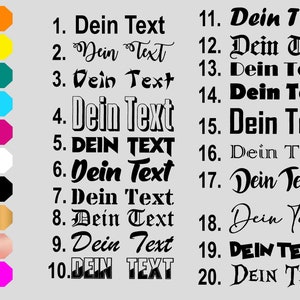 Desired text iron-on image name own text ABC flex film dark and light fabrics