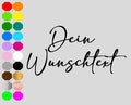 Custom iron-on transfers – logo, company name, custom text for T-shirts, costumes, bags, sweaters and more product logo