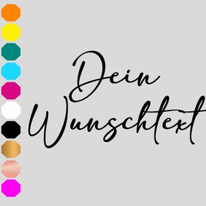 Wunschtext Bügelbild Name eigener Text ABC Flexfolie dunkle u. helle Stoffe Bild 1