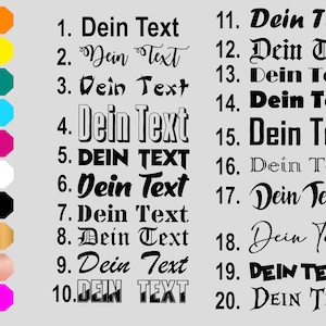 Desired text iron-on image name own text ABC flex film dark and light fabrics image 2