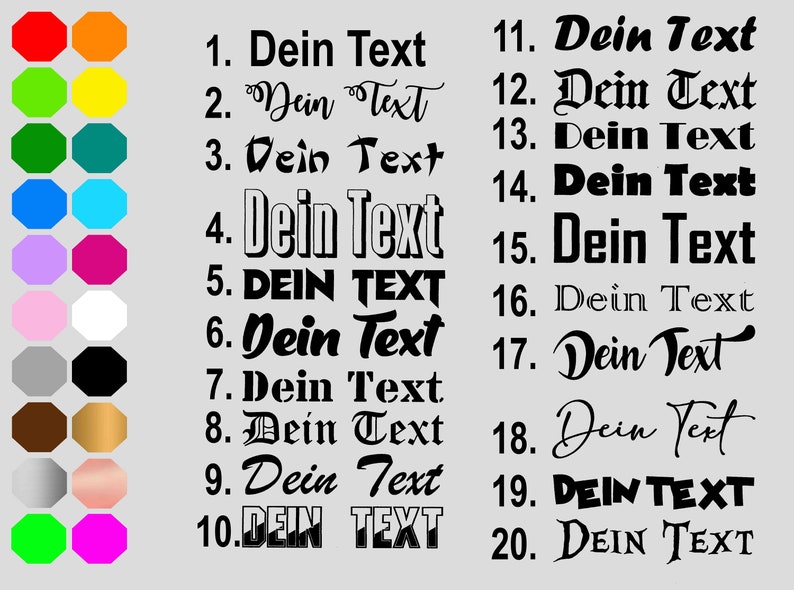 Desired text iron-on image name own text ABC flex film dark and light fabrics image 2