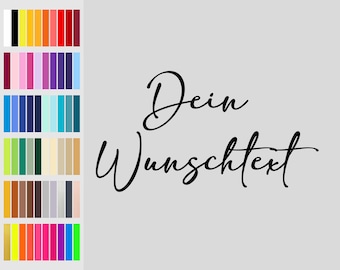 Individuelle Bügelbilder - Logo, Firmenname, Wunschtext für T-Shirts, Kostüme, Taschen, Pullover und mehr