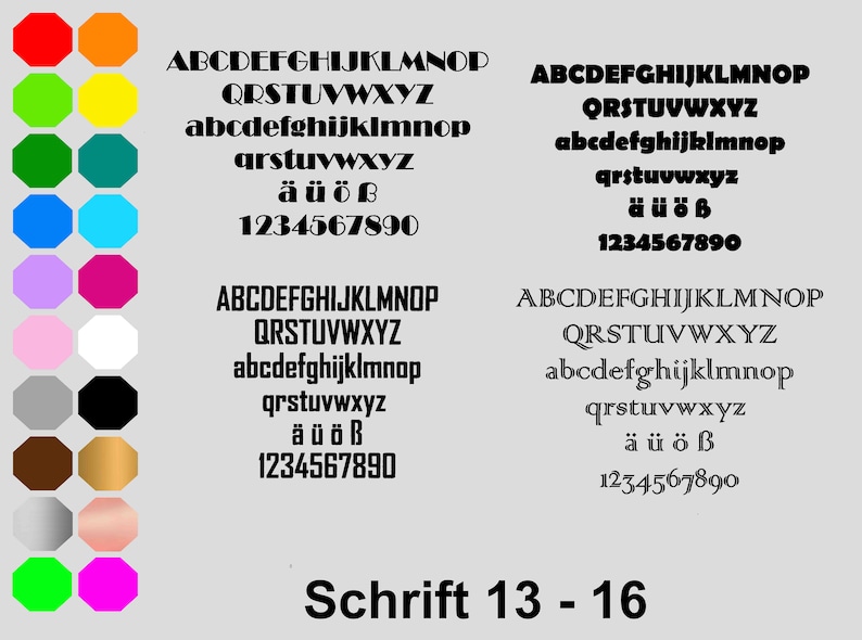 Wunschtext Bügelbild Name eigener Text ABC Flexfolie dunkle u. helle Stoffe Bild 5