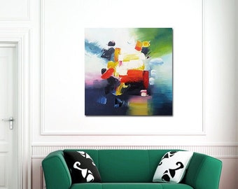 Oil painting, abstract painting, wall art, contemporary painting, hand-painted, painting on canvas