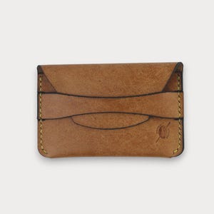 Custom Leather Card Holder – Minimalist Wallet – Handmade & Personalized Gift – Shot